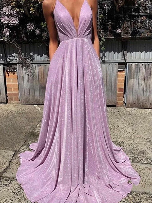 prom dress shopping tipsA-Line/Elegant V-neck Ruffles Sleeveless Prom Dresses gh1011