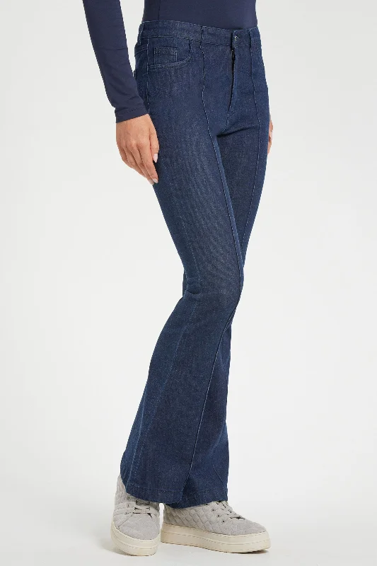 women's polyester pantsKatya Flare Denim Pant