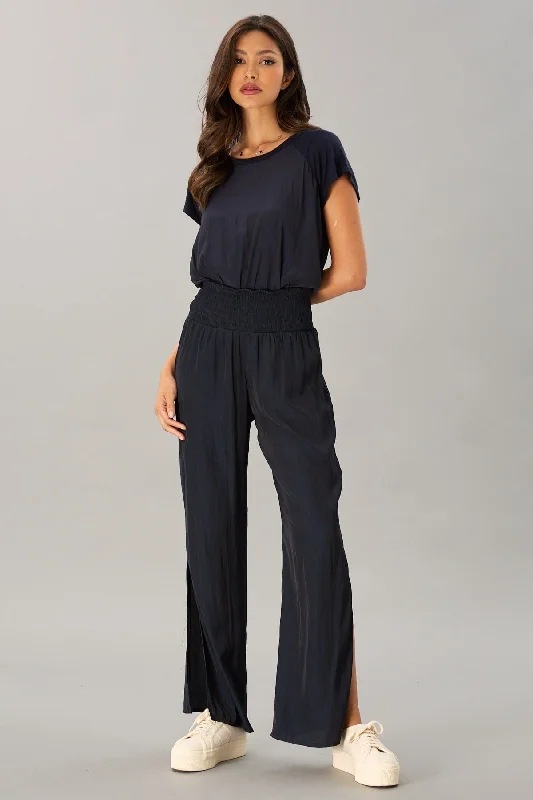 women's elegant pantsSmocked Waist Pant