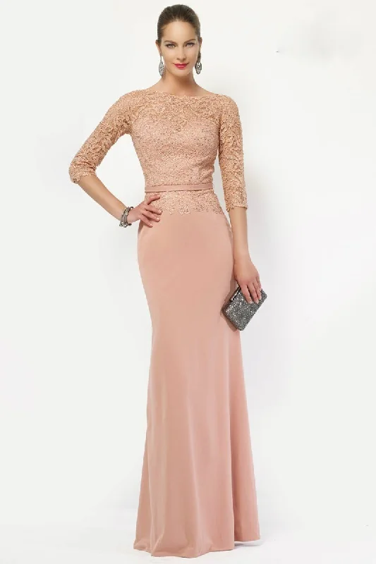 maxi dresses for bridesmaidsAlyce Paris - 27113SC Crepe Jersey Long Dress