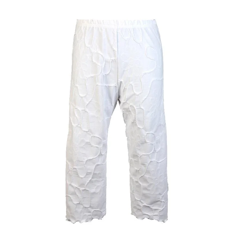 women's mid-rise pantsWhite Conduit Clam Digger Pant