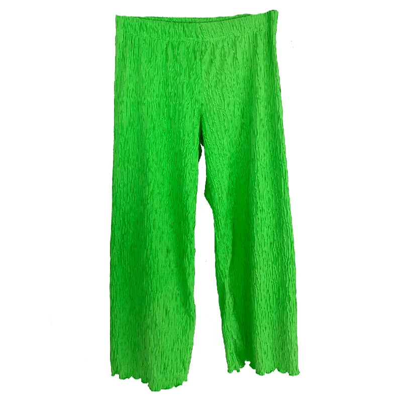 women's warm pantsClassic Green Crinkle Jacquard Knit Energy Pant