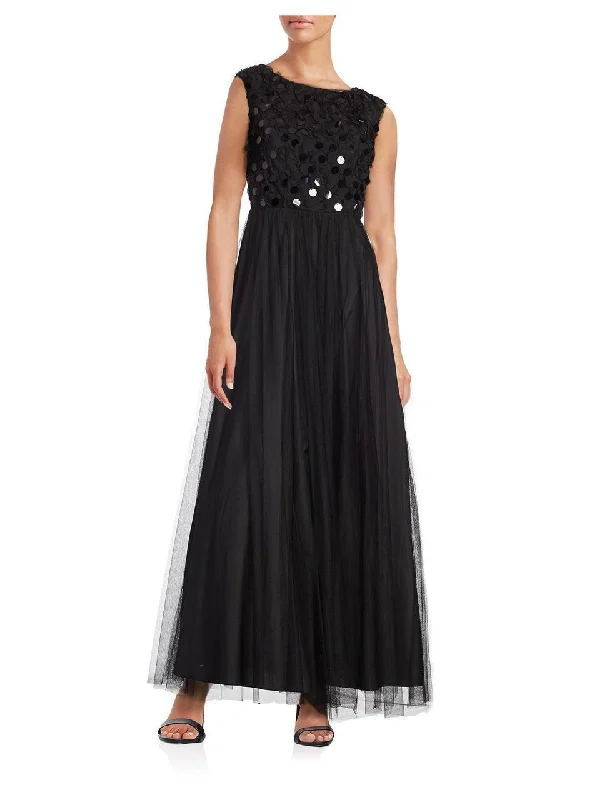 maxi dresses with pleatsAidan Mattox - MN1E200046SC Embellished Long A-line Dress