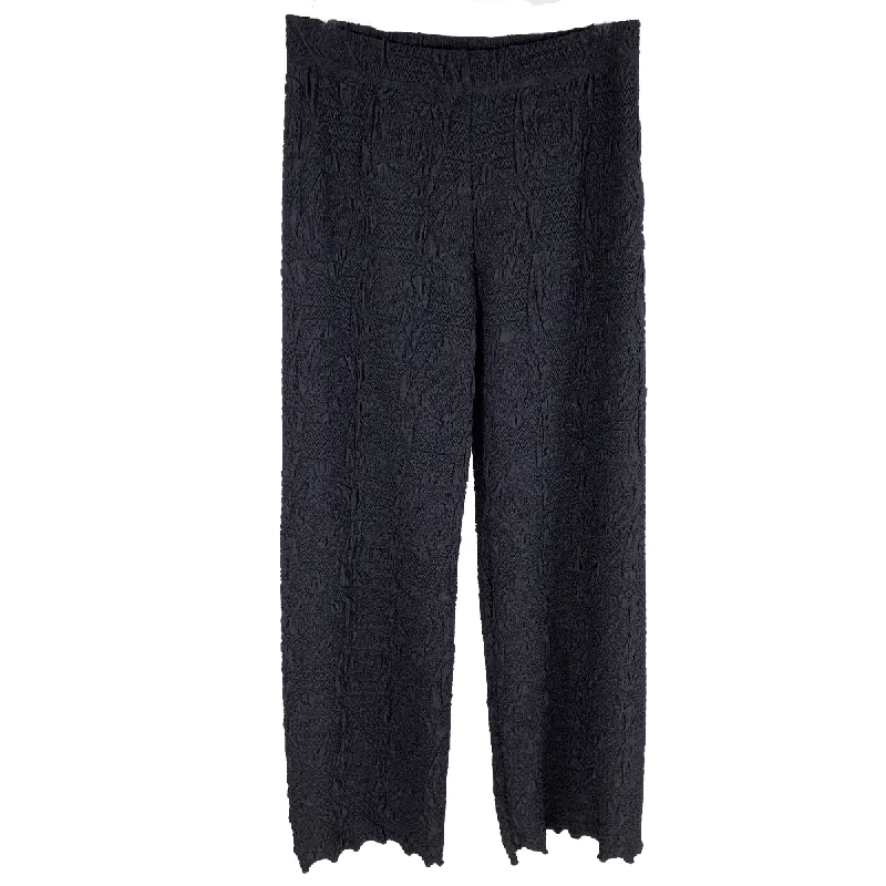 women's chiffon pantsBlack Lyrac Jacquard Knit Energy Pant