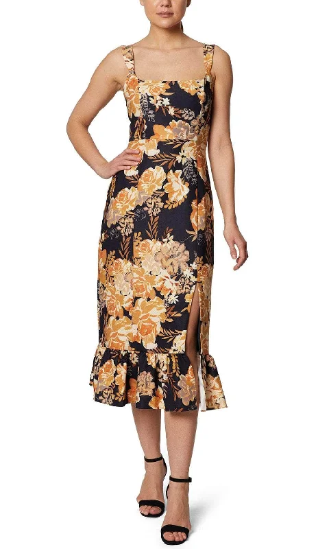 Sleeveless Dress With Sweetheart NecklineLaundry HU07D18 - Sleeveless Floral Casual Dress