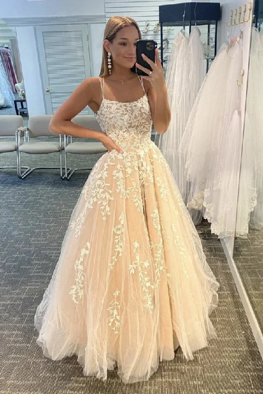 prom dresses with detachable sleeves2024 Tulle Long Prom Dresses with Appliques and Beading,Winter Formal Dresses gh1095