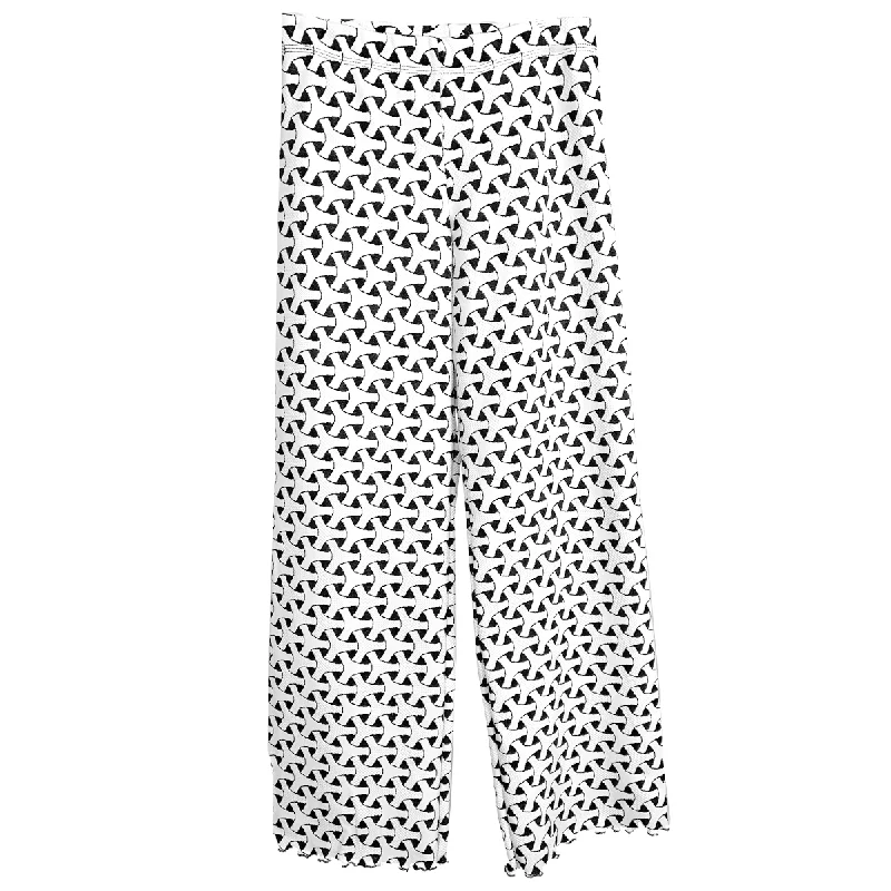 women's active pantsWhite Princi Jacquard Knit Energy Pant