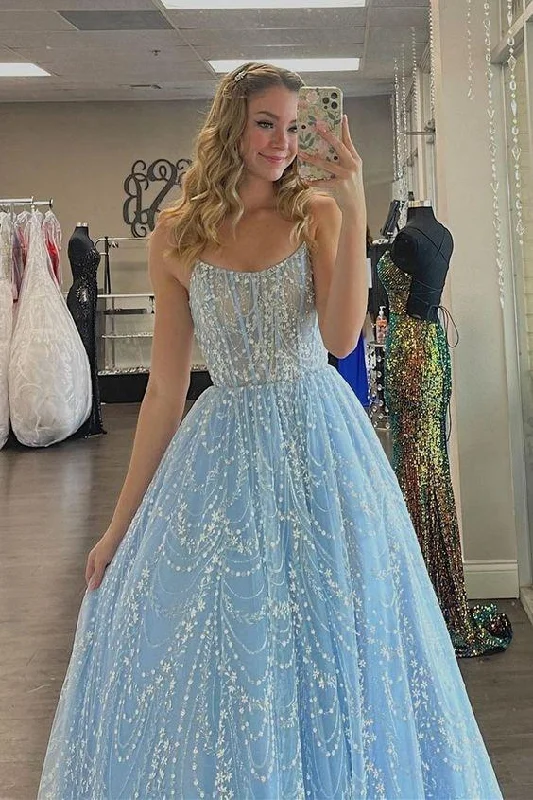 ready-to-wear prom dressesPrincess A-line Light Blue Formal Dress Prom Dresses gh1169