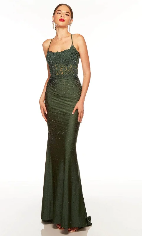 Sleeveless Dress With Backless DesignAlyce Paris 61465 -  Sleeveless Dress