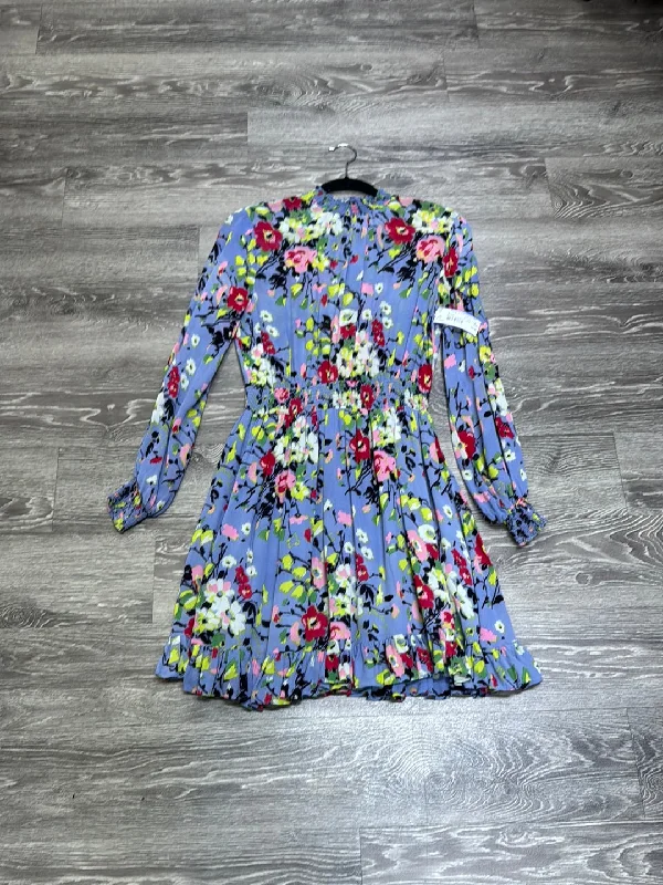 Flowery Long Sleeves Tea DressBy TiMo Cinched Floral Long Sleeve Dress - large