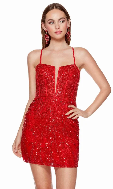 mermaid party dressesAlyce Paris 4617 - Sequin Lace Homecoming Dress