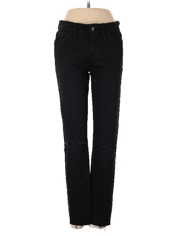 women's denim jeans for a comfortable fitMid-Rise Straight-leg Jeans in Dark Wash