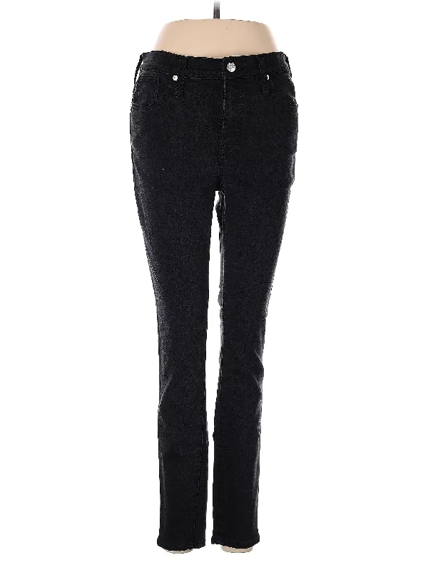 women's denim jeans with sequinsHigh-Rise Straight-leg Jeans