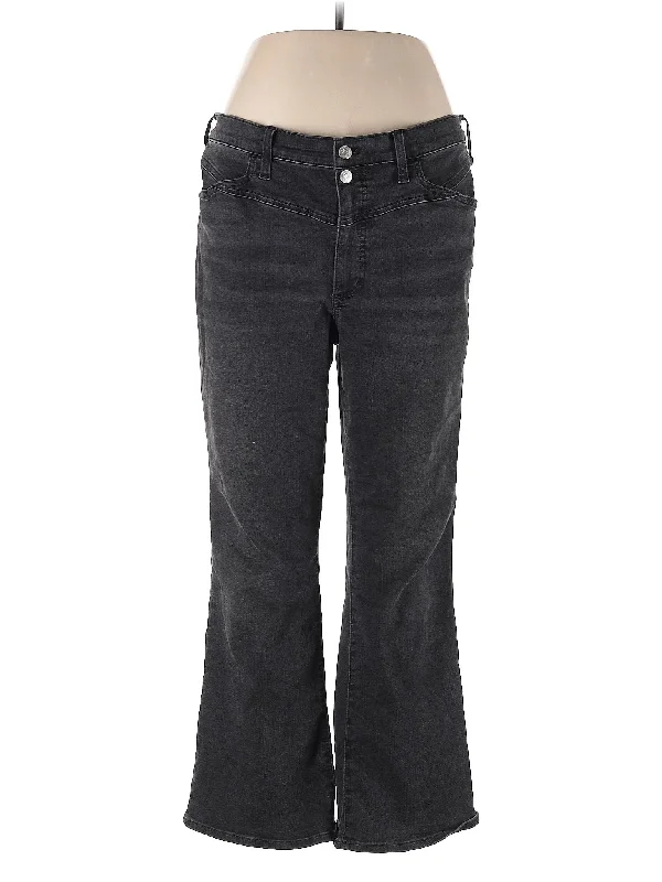 women's ripped denim jeansMid-Rise Bootleg Jeans in Dark Wash