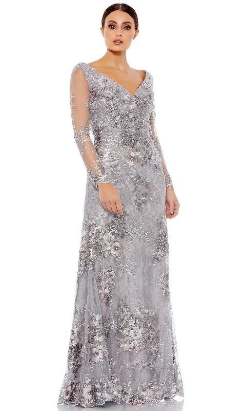 Formal Dress for Evening WeddingsMac Duggal - 67539 Embroidered Long Sleeve Sheath Gown