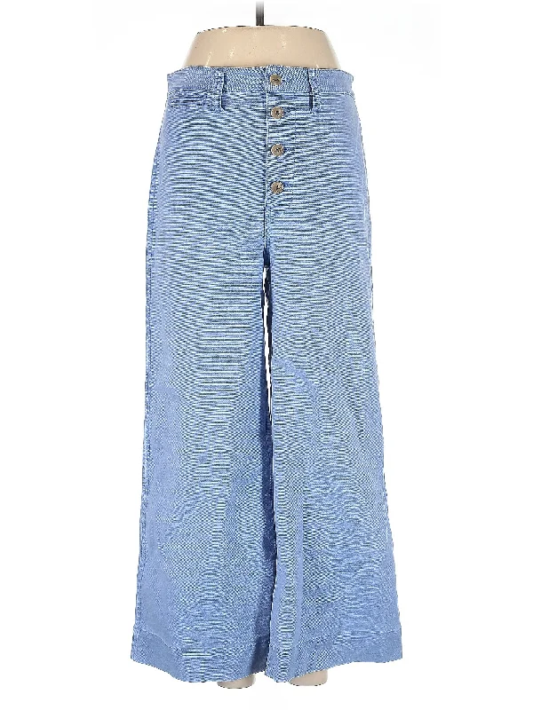 women's stone-washed denim jeansHigh-Rise Wide-leg Jeans