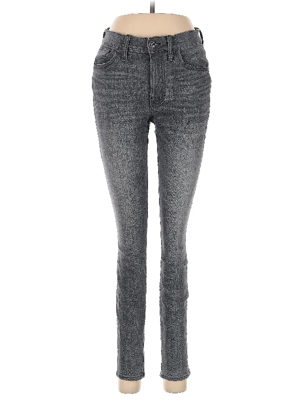 women's denim jeans with zipper-fly closureMid-Rise Skinny Jeans