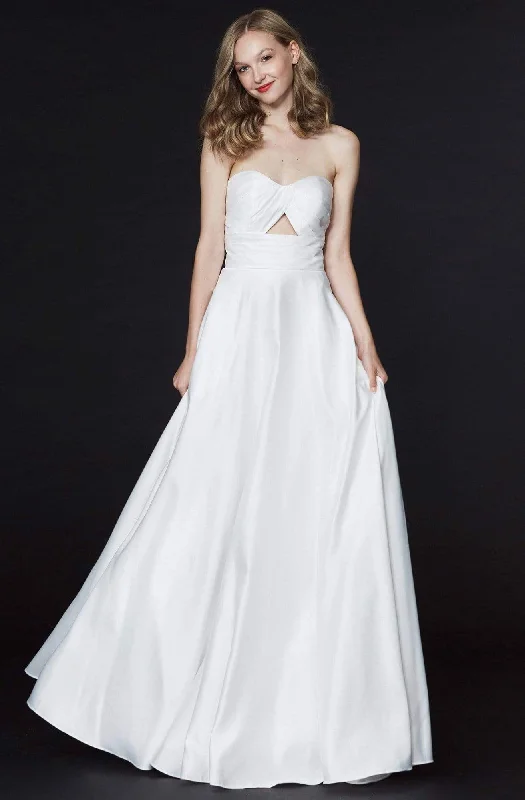 Formal Dress Shopping GuidesAngela & Alison - 91045 Strapless Sweetheart Keyhole Cutout Satin Gown