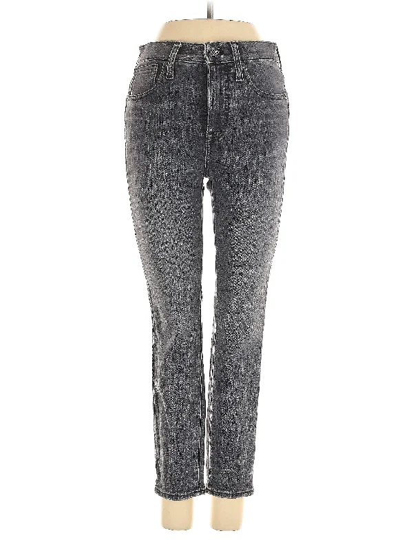 women's denim jeans for a night at the clubHigh-Rise Straight-leg Jeans