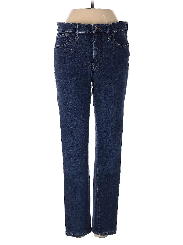 women's denim jeans for a cozy weekendMid-Rise Straight-leg Jeans in Dark Wash