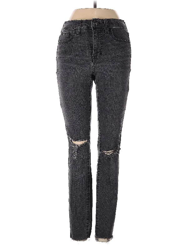 women's boyfriend denim jeansMid-Rise Skinny Jeans