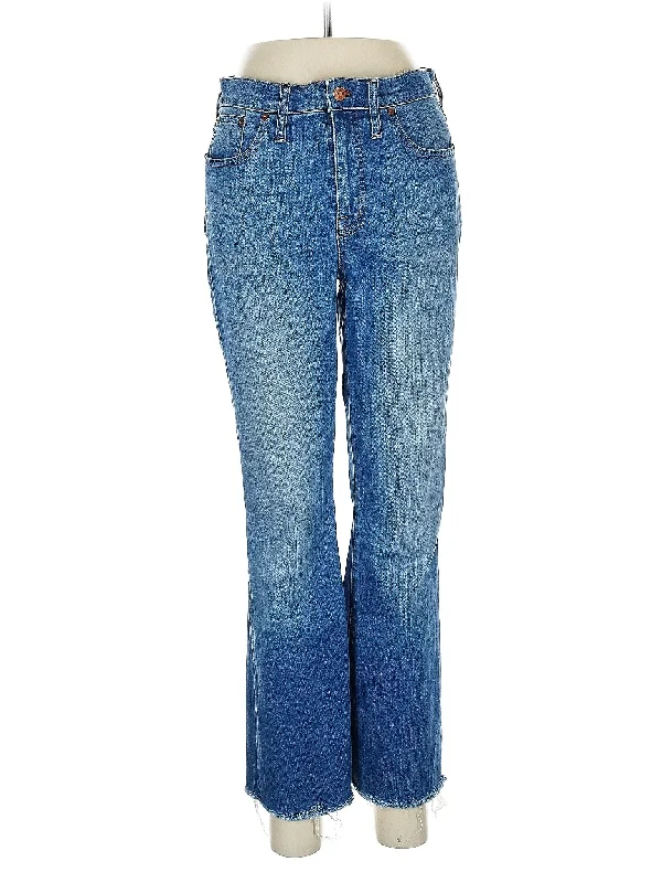 women's denim jeans with elastaneHigh-Rise Bootleg Jeans in Medium Wash