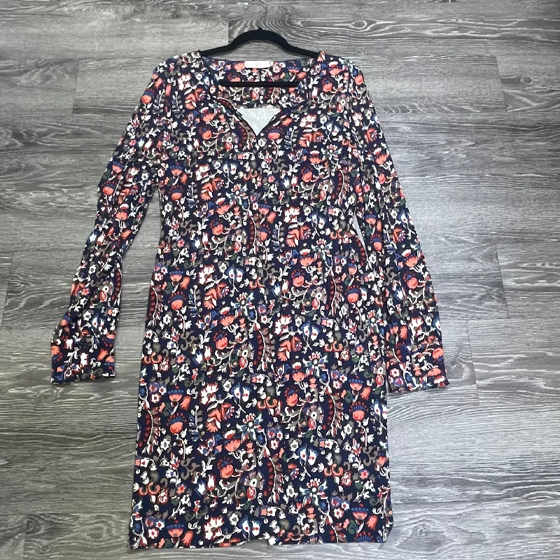 Fabulous Long Sleeves Party DressTory Burch Floral Long Sleeve Dress - Medium