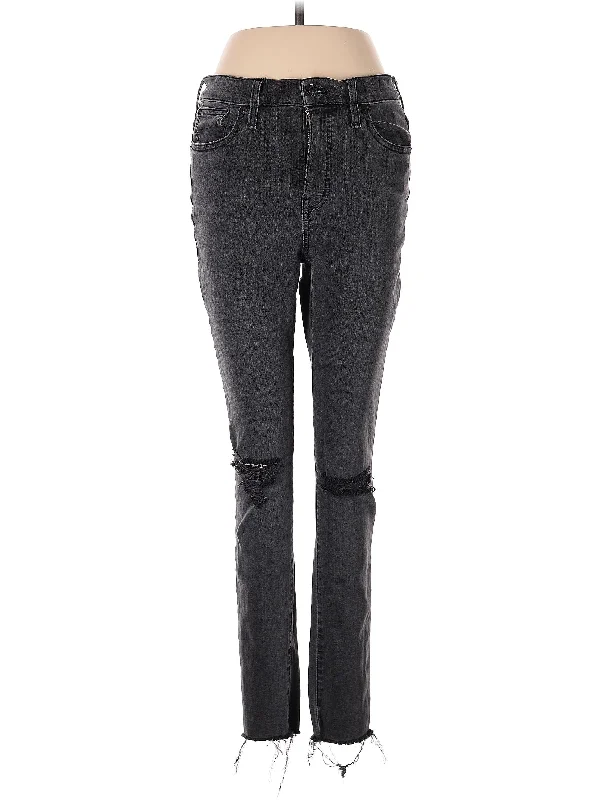 women's denim jeans with pocketsMid-Rise Skinny Jeans