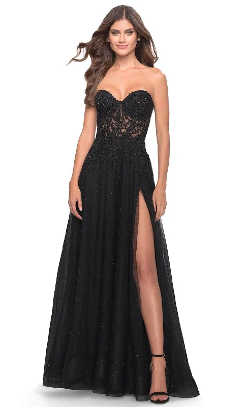 Formal Dress for Talent ShowsLa Femme 31525 - A-line Sweetheart Neck Gown