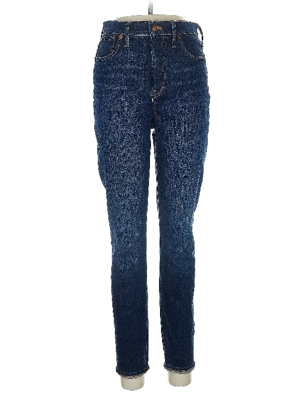 women's cropped denim jeansHigh-Rise Skinny Jeans in Dark Wash