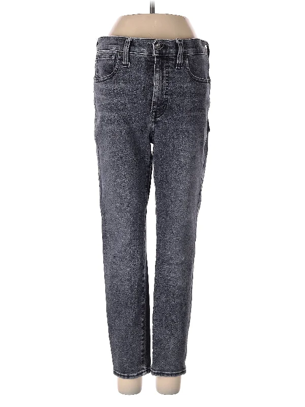 women's denim jeans for apple-shaped bodiesHigh-Rise Straight-leg Jeans in Dark Wash