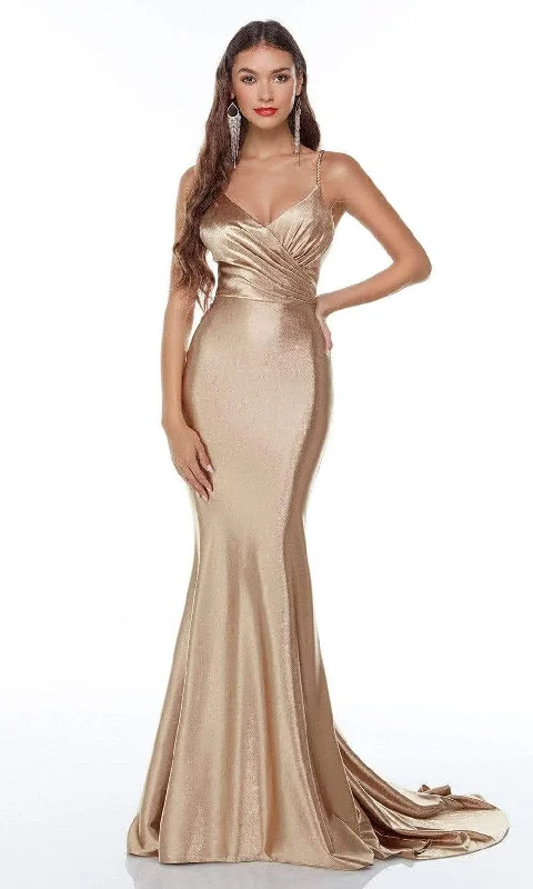 Formal Dress for Evening WeddingsAlyce Paris - 61170 Crisscross Bodice Gown