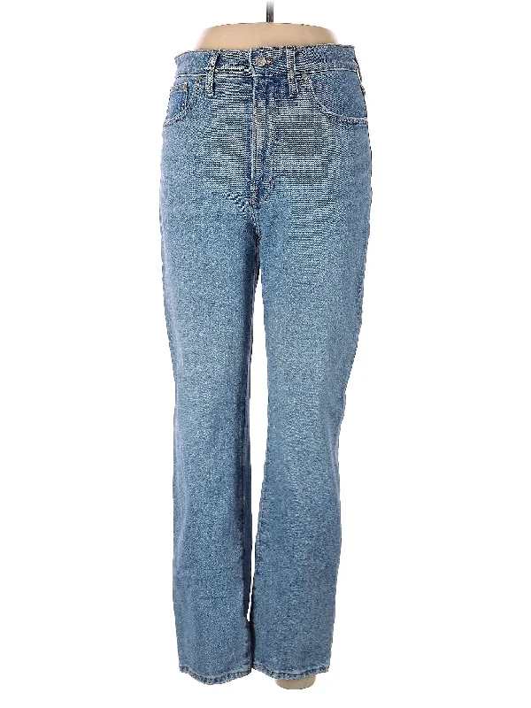 women's denim jeans for summerHigh-Rise Straight-leg Jeans in Light Wash