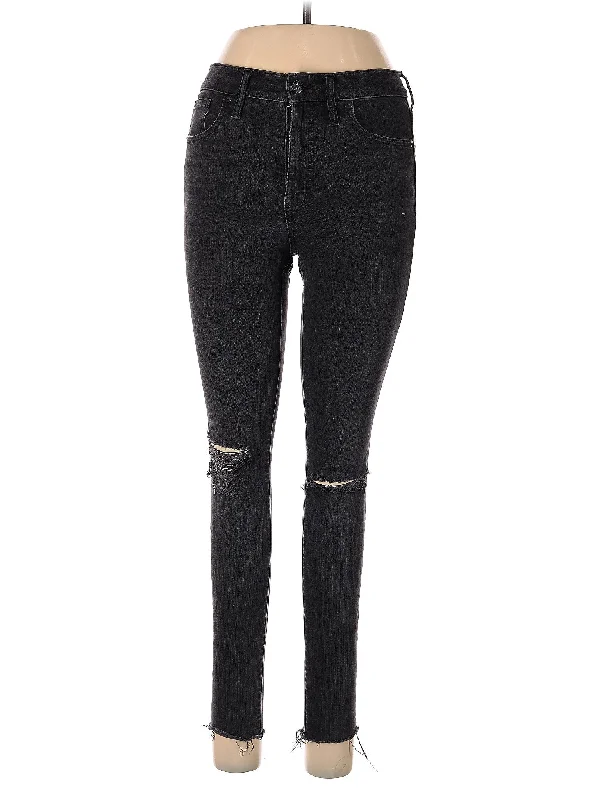 women's denim jeans with rhinestonesHigh-Rise Skinny Jeans