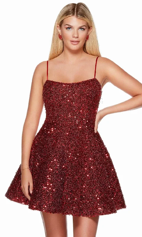 mini party dressesAlyce Paris 3116 - Sweetheart A-Line Homecoming Dress