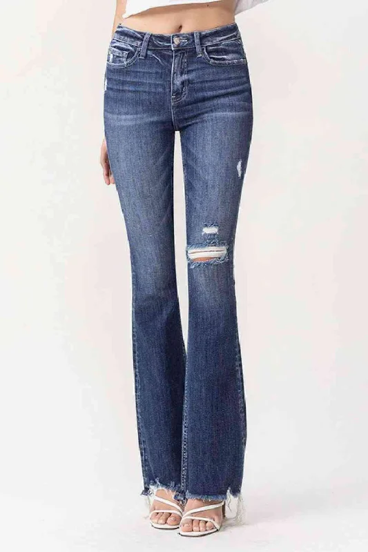 women's denim jeans for business casualVervet by Flying Monkey Luna Full Size High Rise Flare Jeans