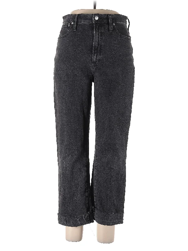 women's denim jeans for plus-size womenMid-Rise Straight-leg Jeans