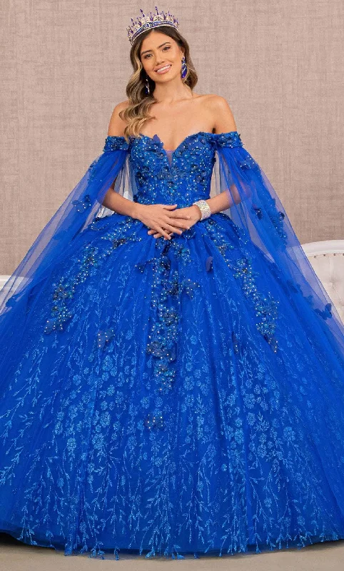 Formal Dress for Bar MitzvahsElizabeth K GL3111 - Glitter Embroidered Ballgown