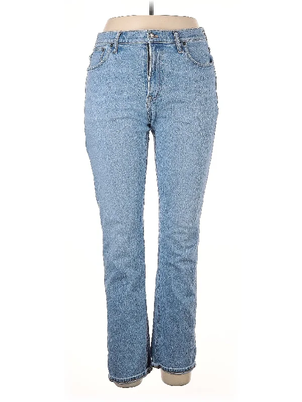 women's denim jeans for a relaxed lookHigh-Rise Straight-leg Jeans in Light Wash