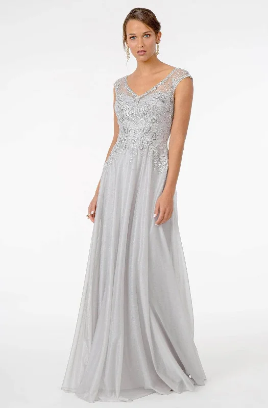 Formal Dress for Formal Day EventsGLS by Gloria - Embroidered Bodice Formal Gown GL1826