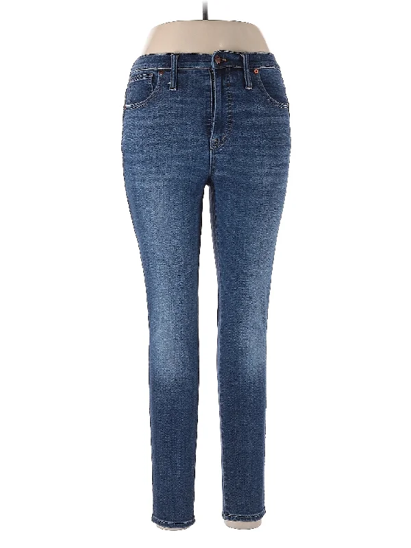 women's denim jeans with animal printsHigh-Rise Skinny Jeans in Medium Wash