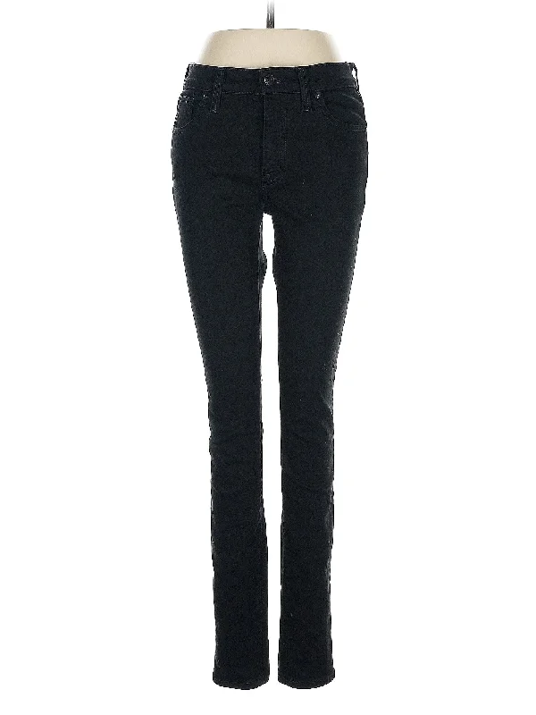 women's denim jeans with stretch fabricHigh-Rise Bootleg Jeans in Dark Wash