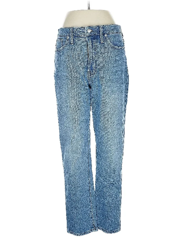 women's relaxed-fit denim jeansHigh-Rise Straight-leg Jeans in Light Wash