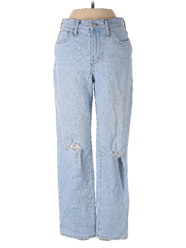 women's denim jeans with zippersMid-Rise Wide-leg Jeans in Light Wash