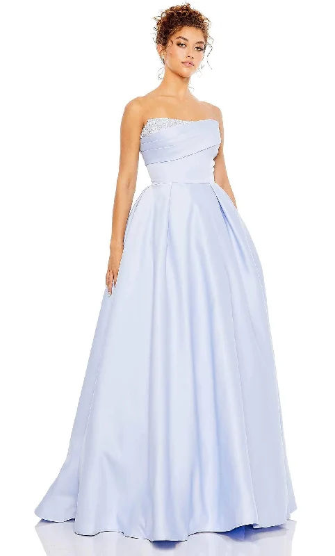 Formal Dress for Winter Formal EventsMac Duggal 20457 - Strapless Semi-Ballgown Dress