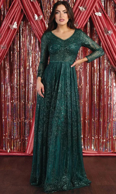 Formal Dress for Grammy AwardsMay Queen - Long Sleeve A-Line Formal Dress RQ7920