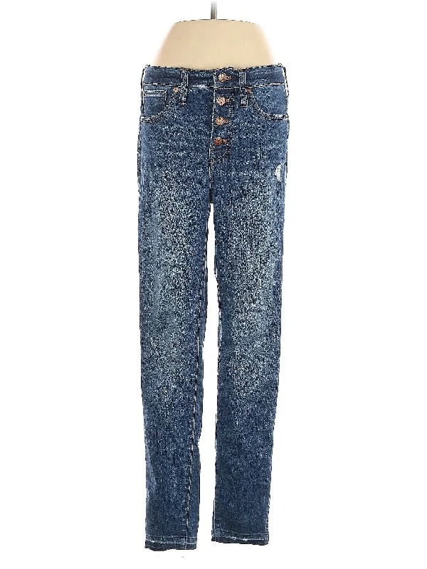 women's denim jeans for a trendy vibeHigh-Rise Straight-leg Jeans in Medium Wash