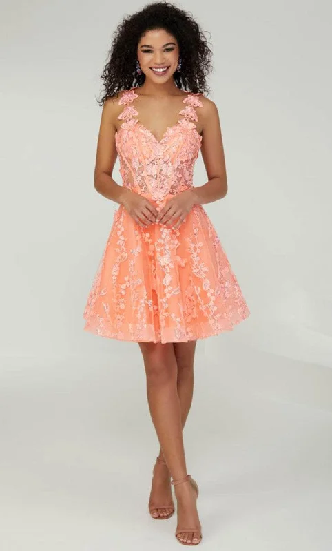 tulle party dressesTiffany Homecoming 27381 - Butterfly Cocktail Dress