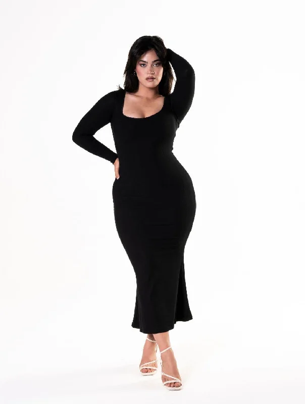 Flexible Long Sleeves DressShapewear Long Sleeve Dress