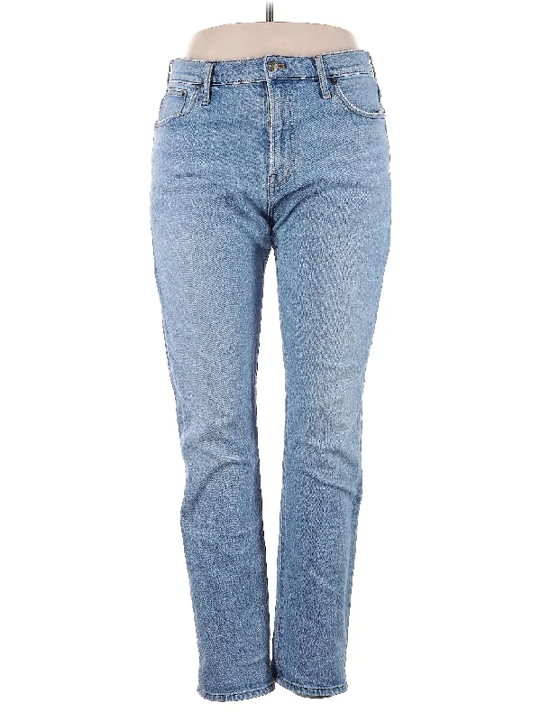 women's denim jeans for a cozy dayHigh-Rise Straight-leg Jeans in Light Wash